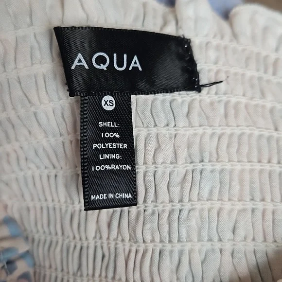 AQUA - Ruched babydoll tank top - Picture 3 of 4